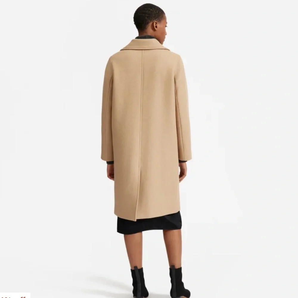 Everlane Double-Breasted Camel Coat
